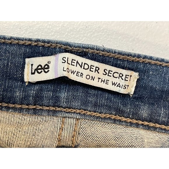 Lee Womens Jeans Slender Boot Cut Secret Lower On The Waist Blue Size W32 - Picture 8 of 10